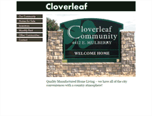 Tablet Screenshot of cloverleafmhc.com